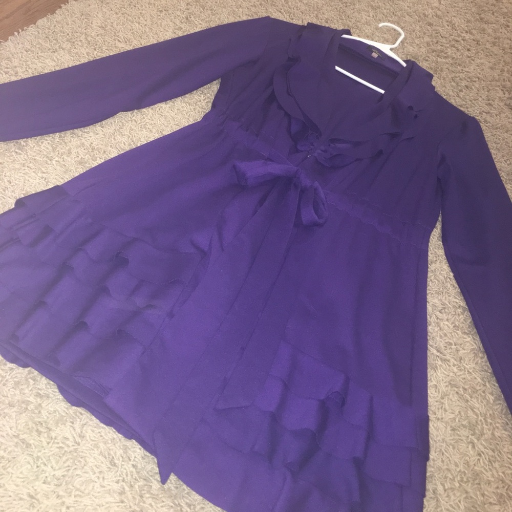 Purple Ruffle Jacket